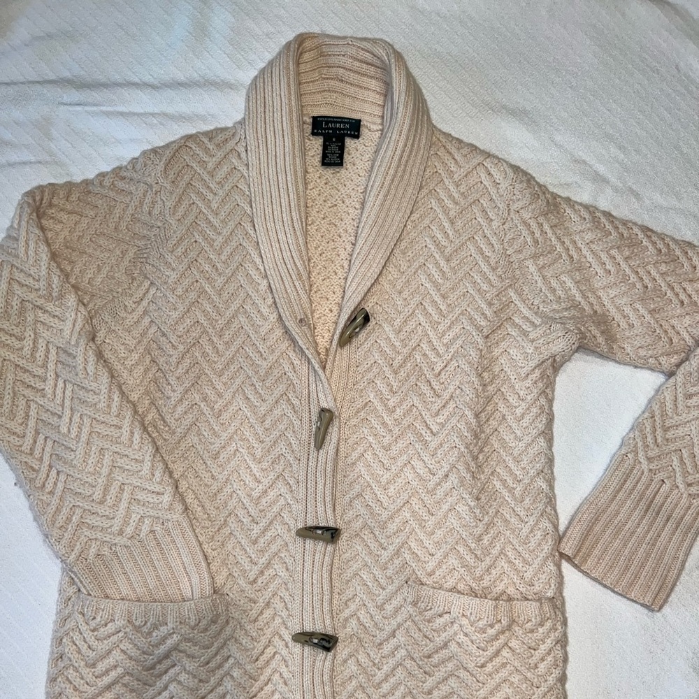 Ralph Lauren Handknit Wool Cardigan - Picture 1 of 5